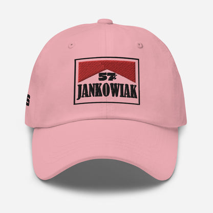 57x Dad hat (black font)