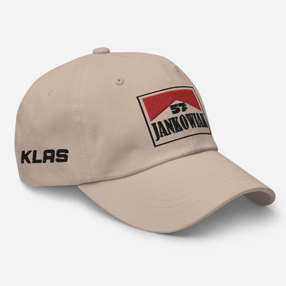 57x Dad hat (black font)